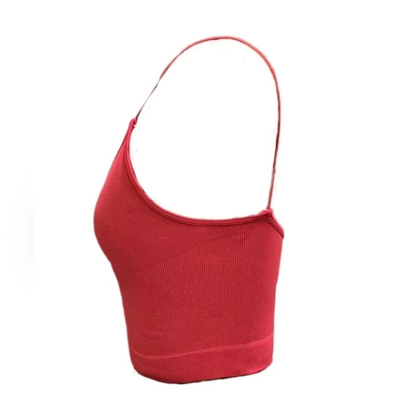 Free People, Size XS/S, Cherry Red Strappy Crop - Picture 2 of 14